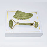 Unisex Jade Roller and Gua Sha Board- Green Only Colorway
