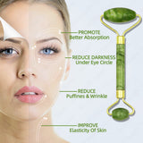 Unisex Jade Roller and Gua Sha Board- Green Only Colorway