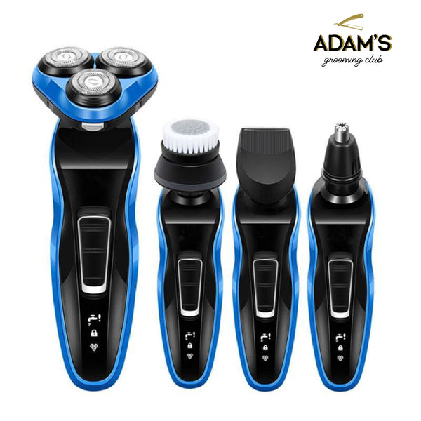 Acquista 3 IN 1 Rasoio Elettrico per Uomo 4D Rasoio Barba Trimmer