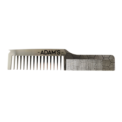 ADAM'S DUAL TOOTH STAINLESS STEEL PARTING TIP COMB