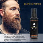 Deluxe Beard Growth Kit Oil + Shampoo + Balm + Comb + Brush